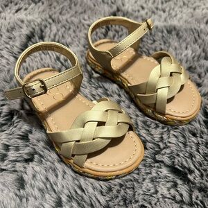 Sugar Gold Open-Toe Sandals